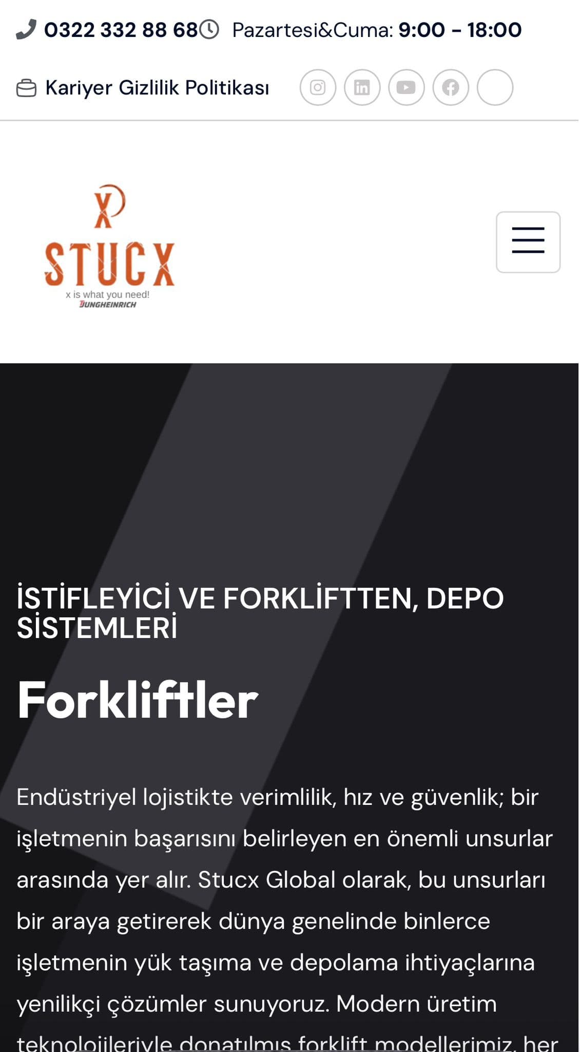 StucxGlobal Web Sitesi / SEO ekran görüntüsü